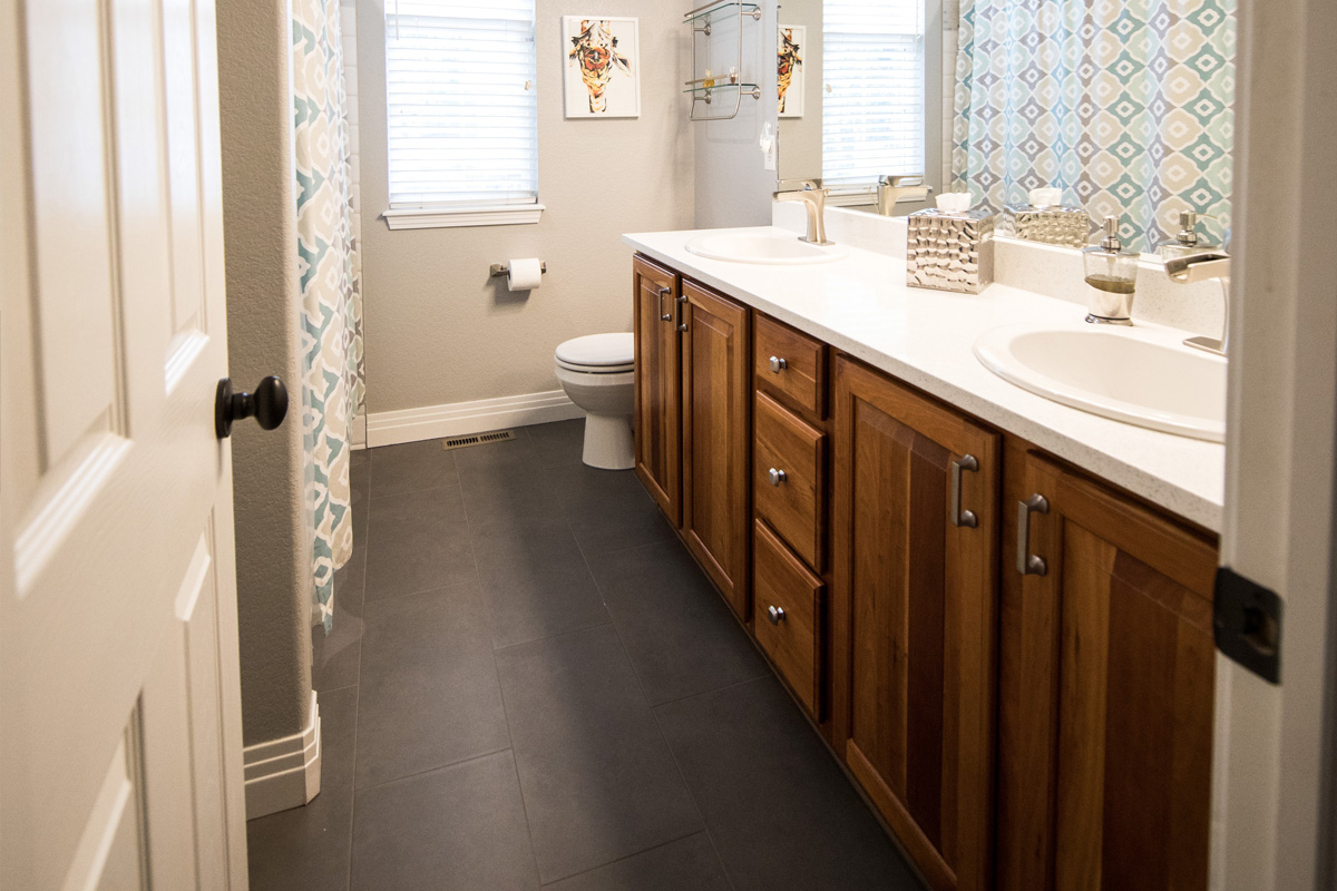 Bathroom flooring